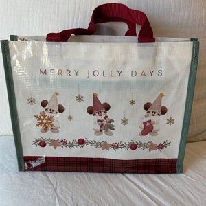 2025 Tokyo Disney Resort Lil Ring Ring Holiday Tote Bag with zipper closure.